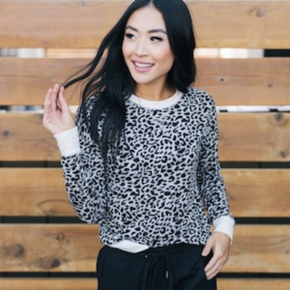 Zyia leopard sweater